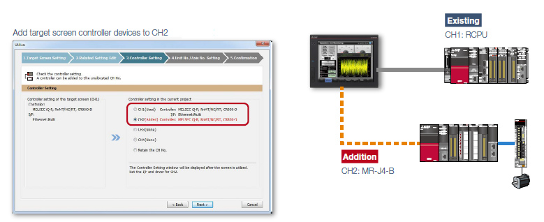 Utilization wizard : Controller setting
