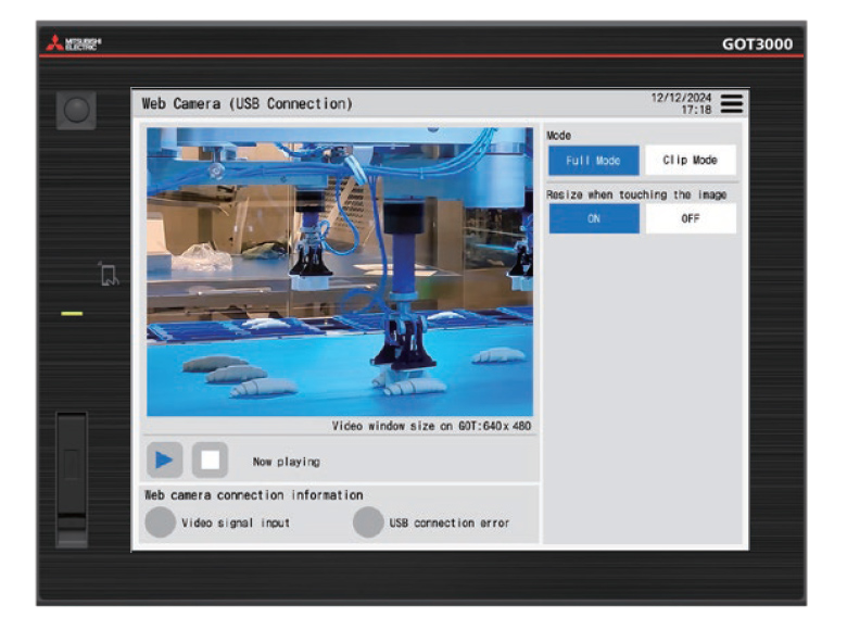 Web camera (USB connection)