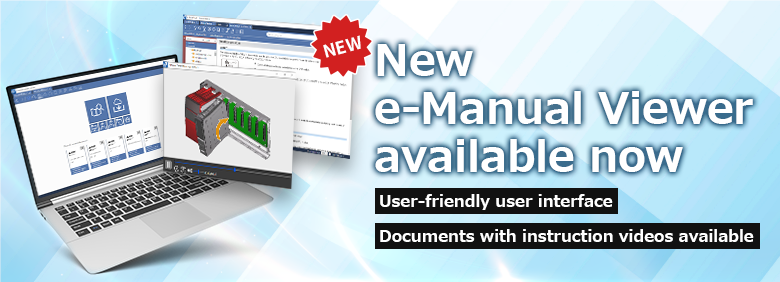 [New] e-Manual Viewer Ver.2 available now. e-Manual Viewer Ver.2 has a new user-friendly user interface and video play function.
