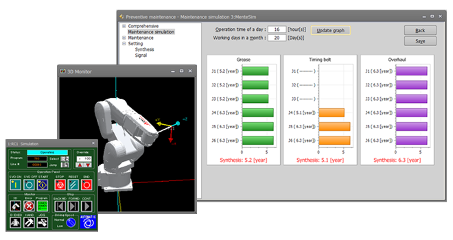 Maintenance simulation