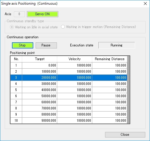 Định vị trục đơn (Liên tục)