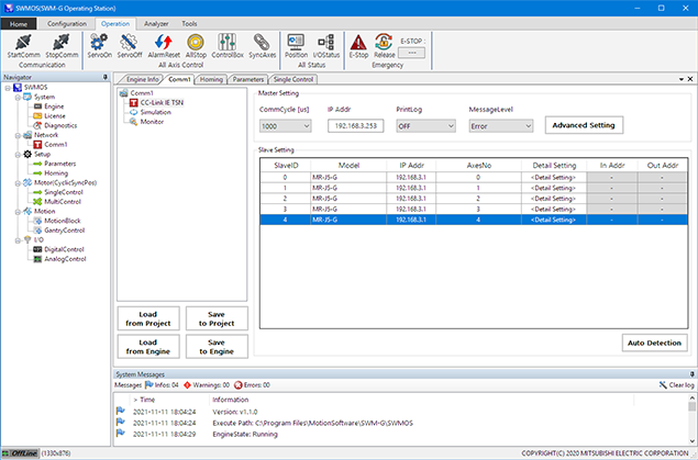 Cài đặt giao tiếp